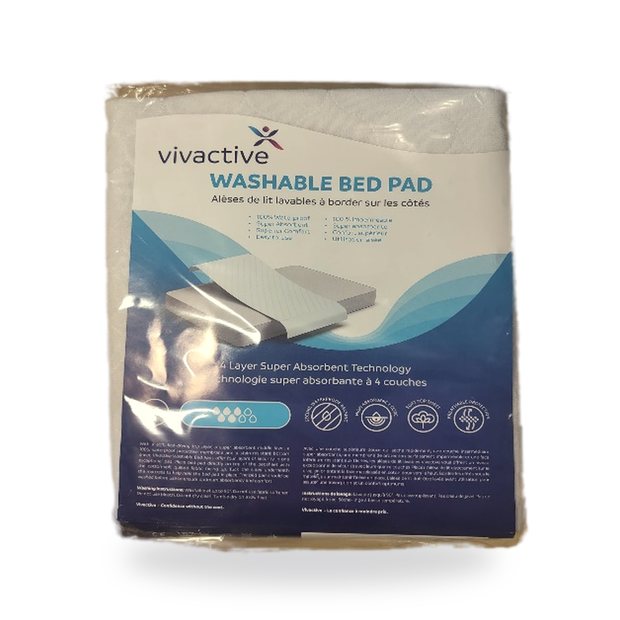 Vivactive Washable Bed Pad With Tuck Single